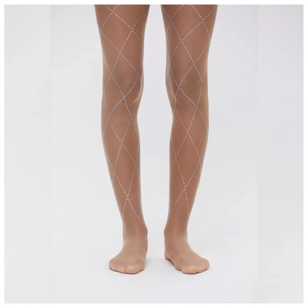 Urban Outfitters Jeweled Chain Tights 2 SETS S/M & M/L